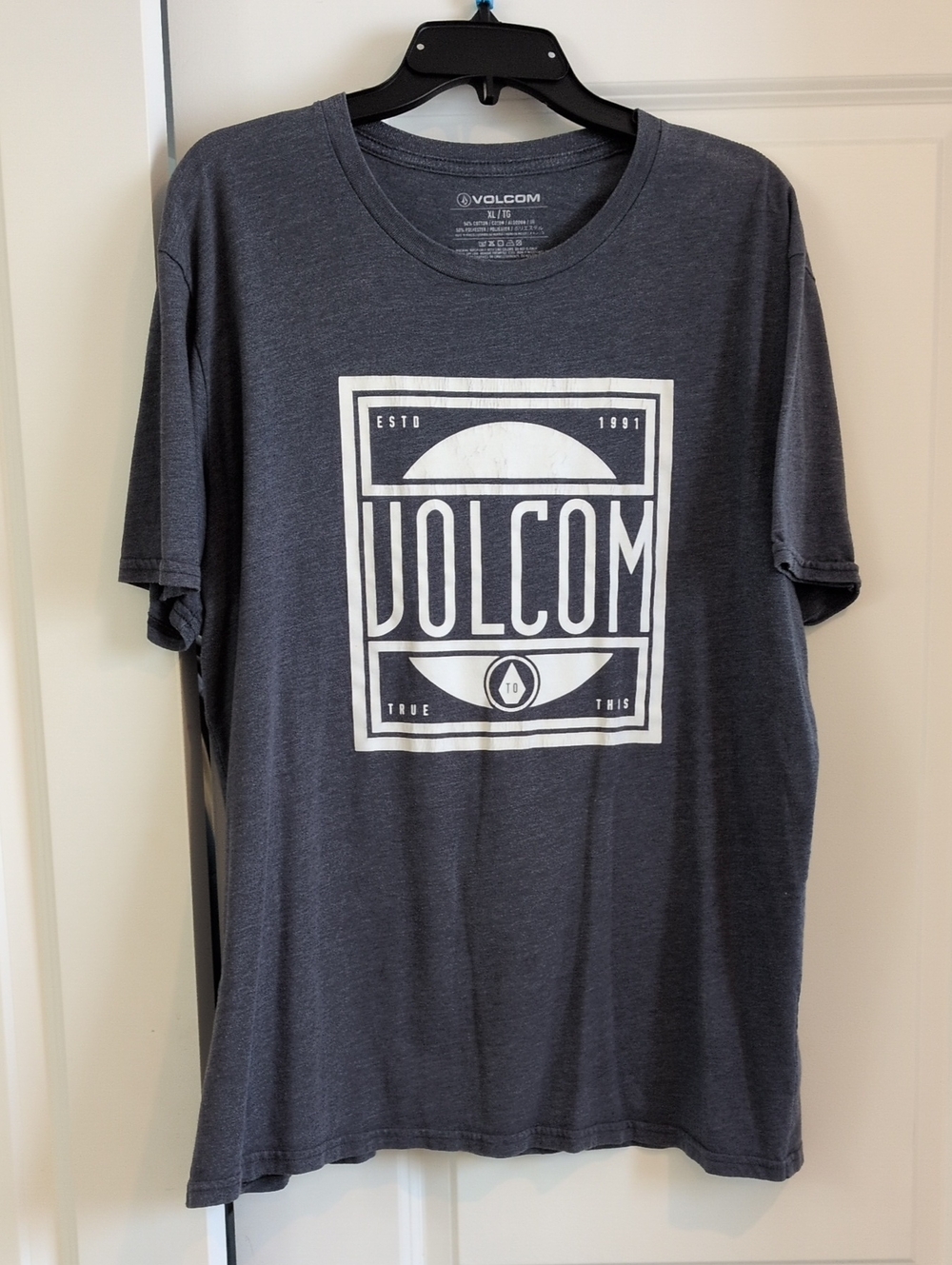 Volcom Dark Gray Logo Graphic Tee